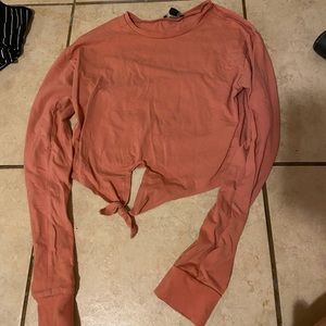 Long sleeve crop top